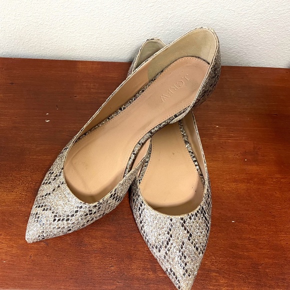 Sparkly J. Crew d'orsay flats - Picture 1 of 4